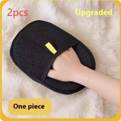 Pet Hair Remover Gloves – Deshedding Grooming Mitt for Dogs, Cats & Rabbits | Dual-Sided Silicone Hair Removal Brush Glove