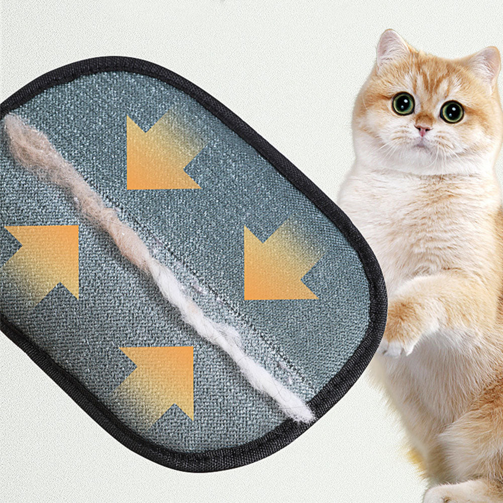 Pet Hair Remover Gloves – Deshedding Grooming Mitt for Dogs, Cats & Rabbits | Dual-Sided Silicone Hair Removal Brush Glove