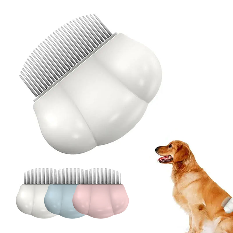 Dog & Cat Grooming Comb – Shedding Brush & Flea Removal Comb for Dogs, Cats & Rabbits | Detangling Hair Remover Brush