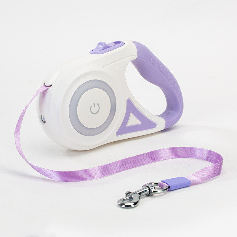 Retractable Dog Leash with Collar & Spotlight – Automatic Heavy Duty Pet Leash for Small, Medium & Large Dogs (3M / 5M)
