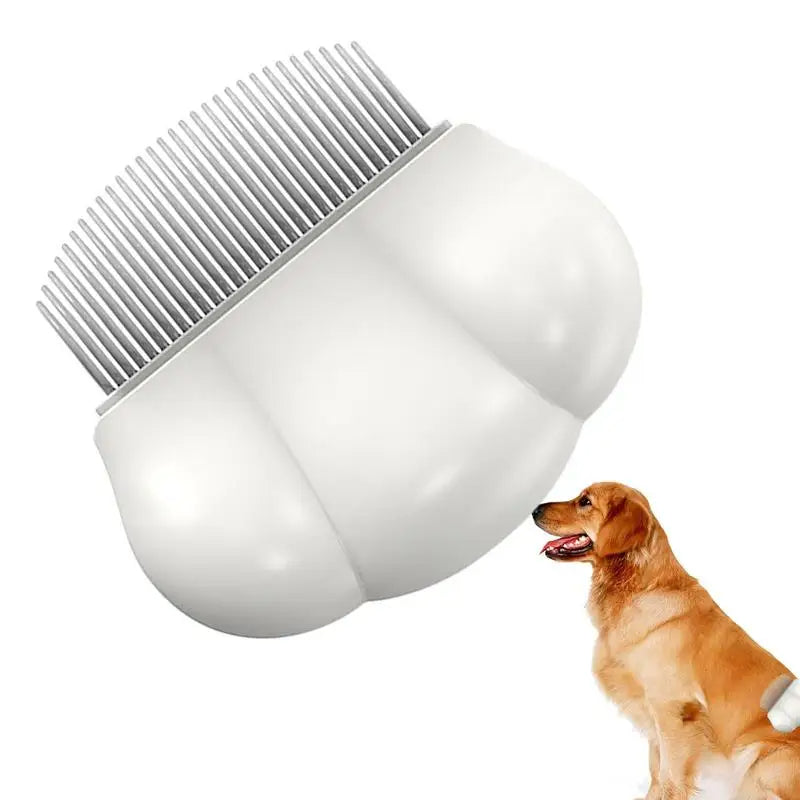 Dog & Cat Grooming Comb – Shedding Brush & Flea Removal Comb for Dogs, Cats & Rabbits | Detangling Hair Remover Brush